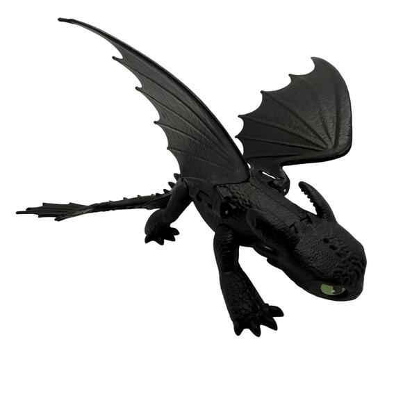 How To Train Your Dragon Action Figures Lot Toothless Night Fury Httyd Toy - Picture 1 of 7